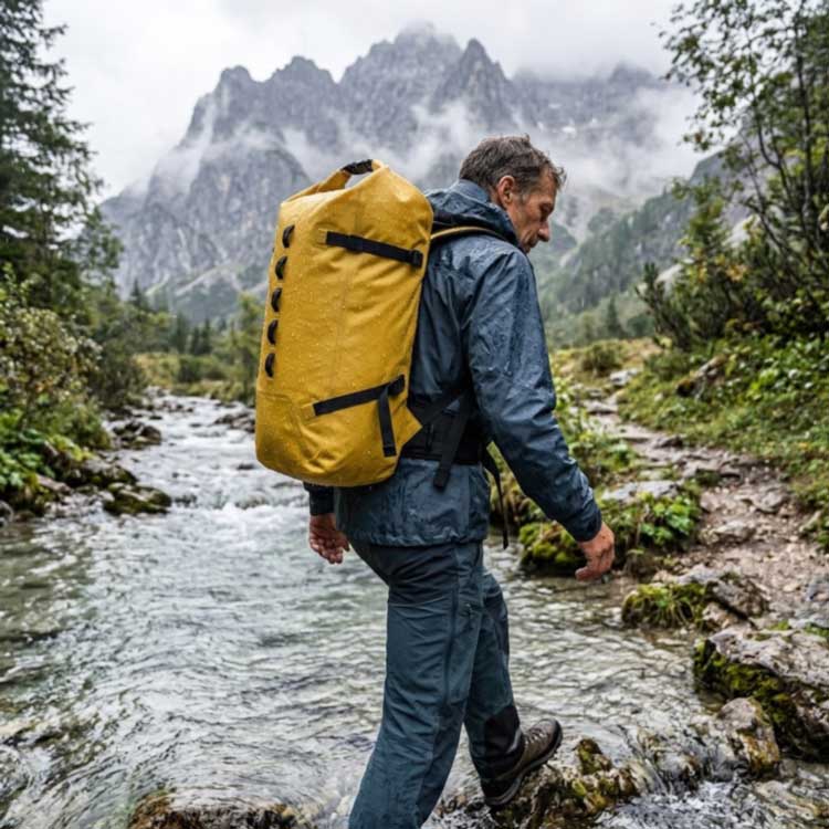 Vodotěsný batoh na turistiku: Klíčové vlastnosti pro outdoorová dobrodružství